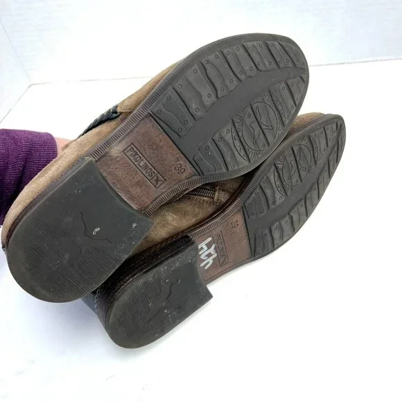 Pikolinos Suede Leather Ankle Boots Bootie ORDINO Sz 39 8.5 9 brown boho bootie - Picture 7 of 9